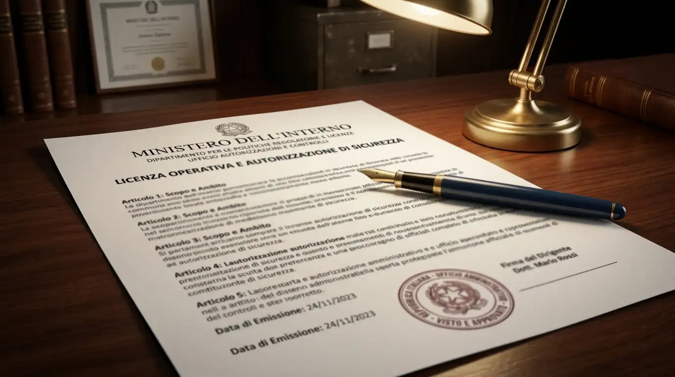 Documento normativo e timbro ufficiale che richiamano il riordino delle concessioni ADM