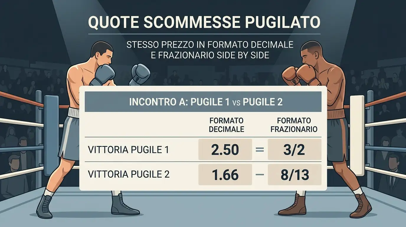Confronto tra una quota scritta in formato decimale e in formato frazionario