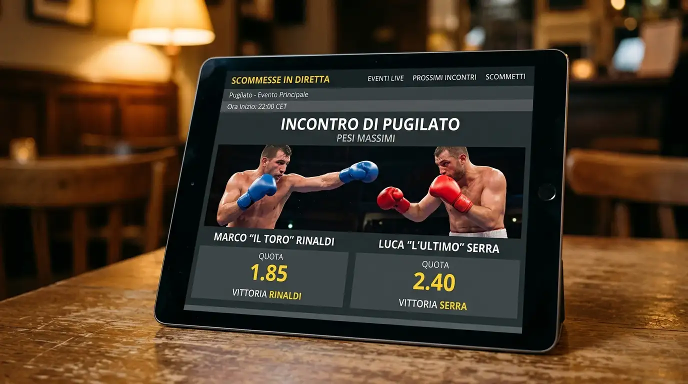 Schermo di un sito di scommesse italiano con quote in formato decimale